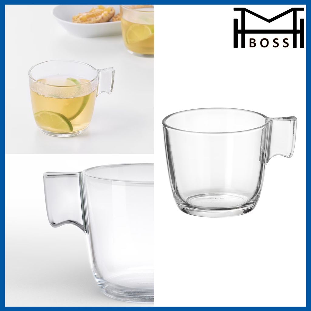 IKEA GLASS MUG STELNA MUG CLEAR GLASS 23CL IKEA CUP KOLEH IKEA MUG