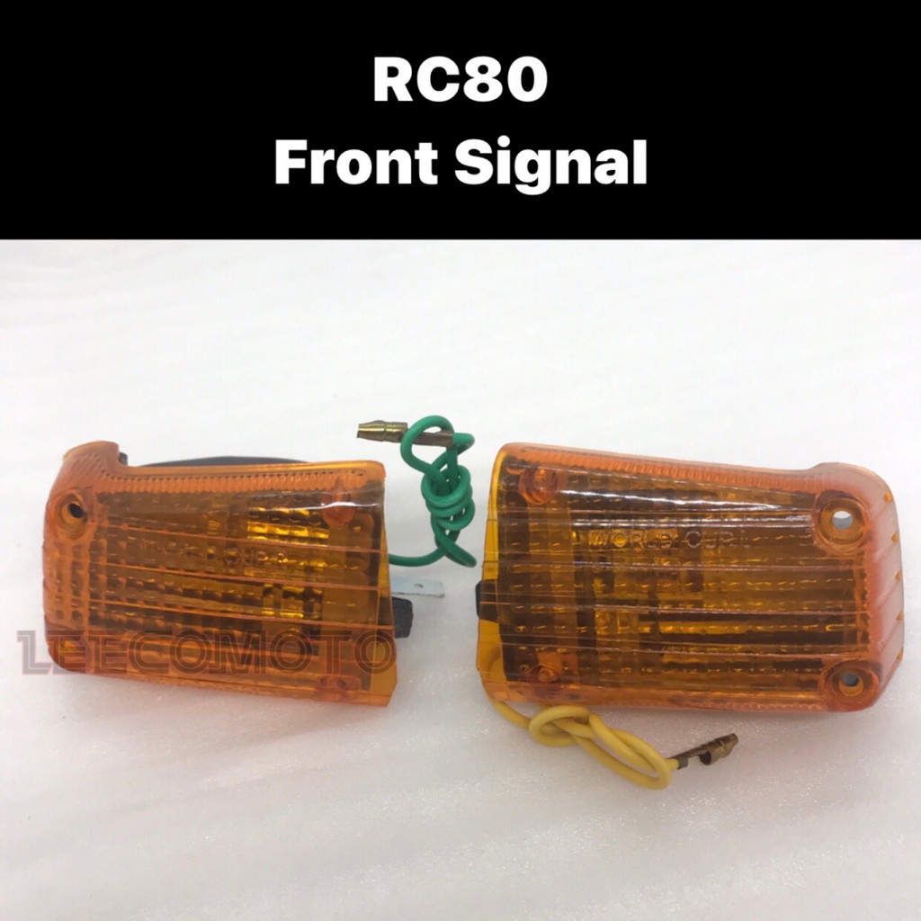 SUZUKI RC80 RC 80 FRONT SIGNAL ASSY KIRI KANAN SET FRONT SIGNAL LAMP ...