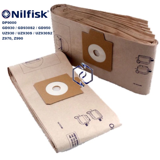 Nilfisk GD930, UZ930, GD950, DP9000, Z970, Z990 Vacuum Cleaner Bags (1407015040) Shopee Malaysia