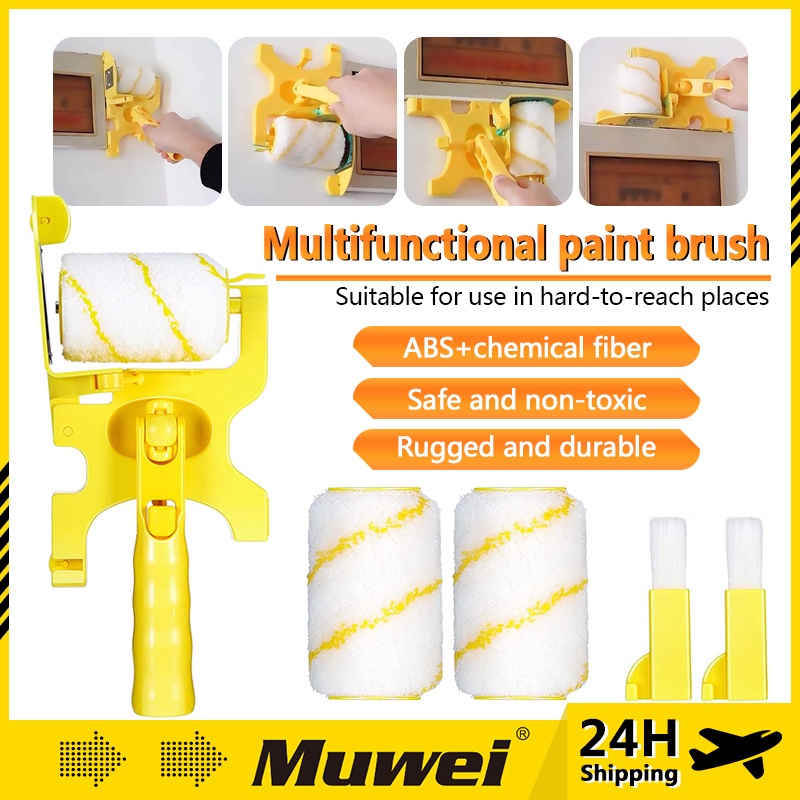 Multifunctional Paint Roller Brush Paint Edger Wall Ceiling Baseboard