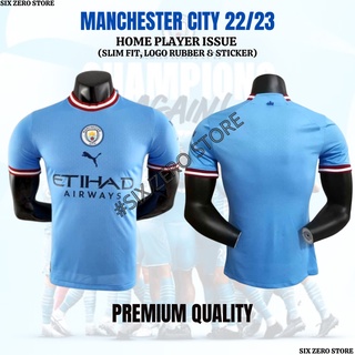 2022-2023 Manchester City Home Jersey #9 Haaland Sportswear Soccer Activewear Set for Kids Youth and Adults, Men's, Size: XL