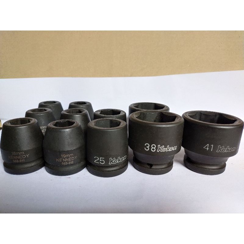 3/4” Kokon/Kennedy short CR MO impact socket 6 TP/ 100% Original-[17mm ...