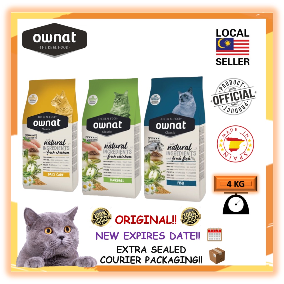 🌟100 ORIGINAL🌟 OWNAT CAT DRY FOOD / MAKANAN KUCING /KIBBLES 1.5 & 4KG
