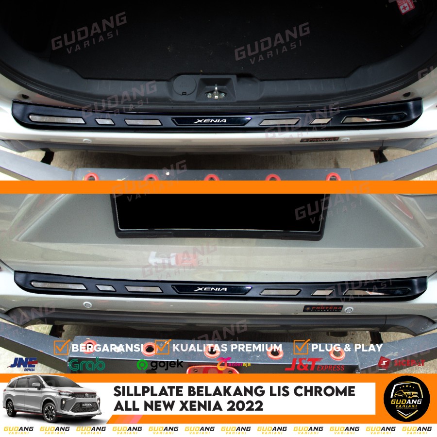 Sillplate Rear sill plate All New Xenia 2022 Lis Chrome Shopee Malaysia