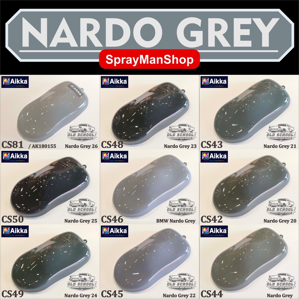 Nardo Grey Colour Series 2K Basecoat Auto Refinish Paint Shopee Malaysia