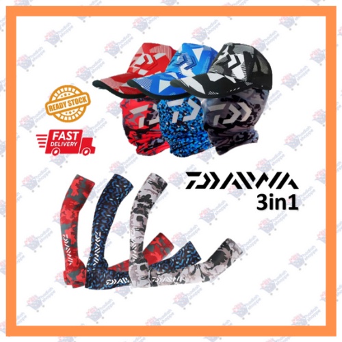 Malaysia Stock Sleeves, Hat & Head Buff 3in 1 Apparel Sun Block Sarung ...