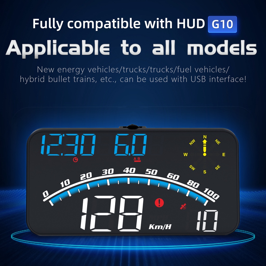 Newest G10 Car GPS Hud Smart Gauge On-board Computer GPS Digital ...