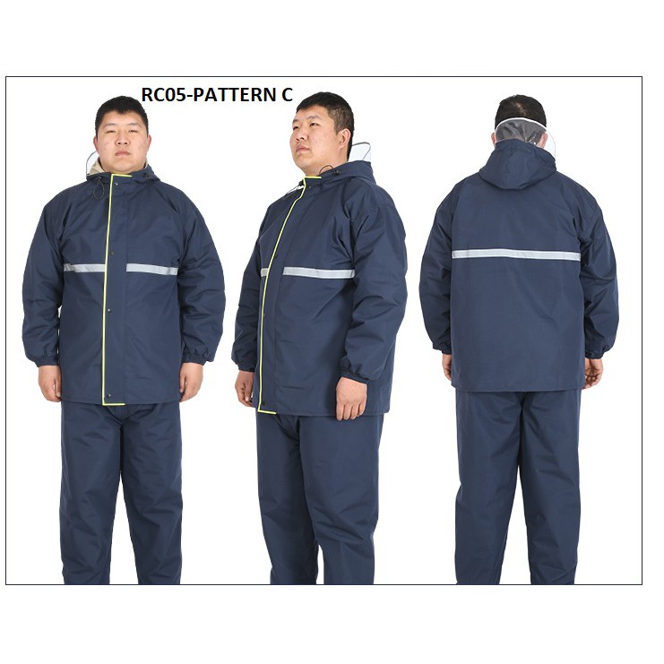 Plus Size Baju Hujan Big Size Saiz Besar Rain Coat Baju Seluar Shopee