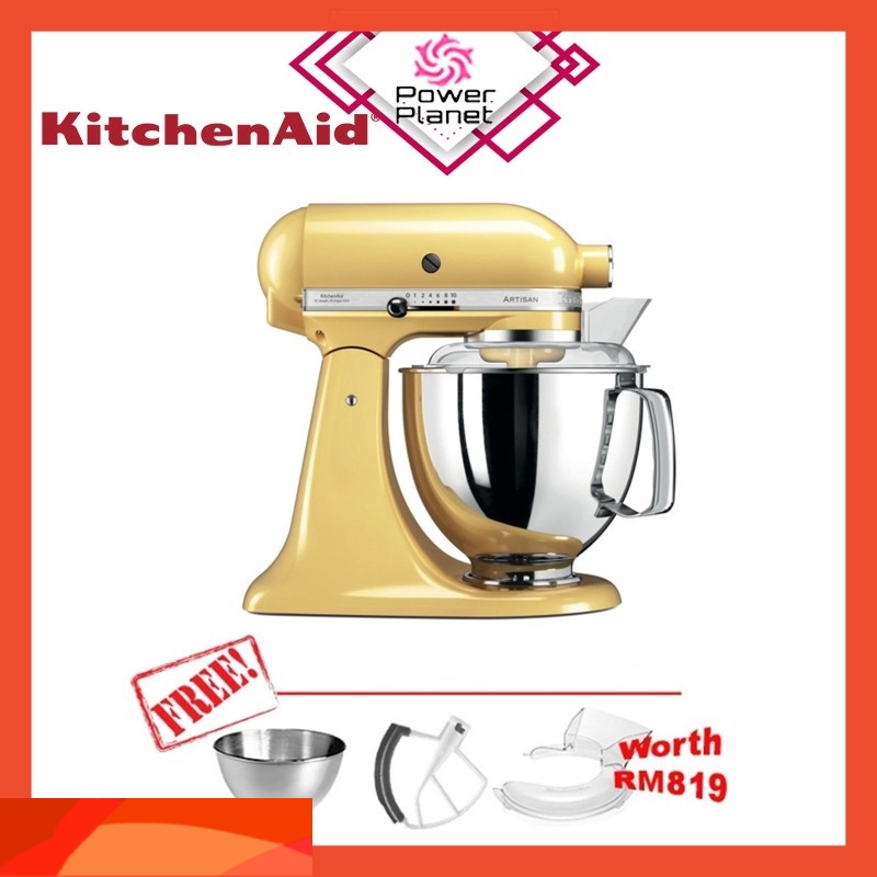 Kitchenaid Artisan Stand Mixer 5KSM175PSBMY 4.8L (Majestic Yellow