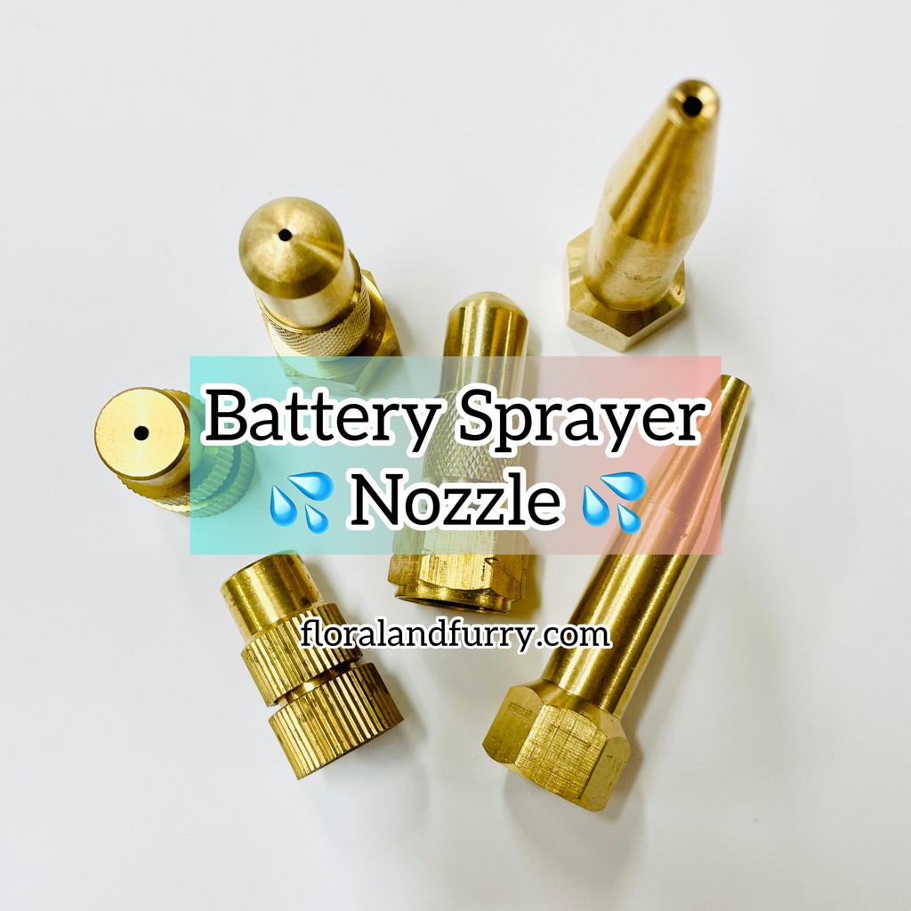 Heavy Duty 14mm Brass Battery Sprayer Nozzle Muncung kepala Pam Racun ...
