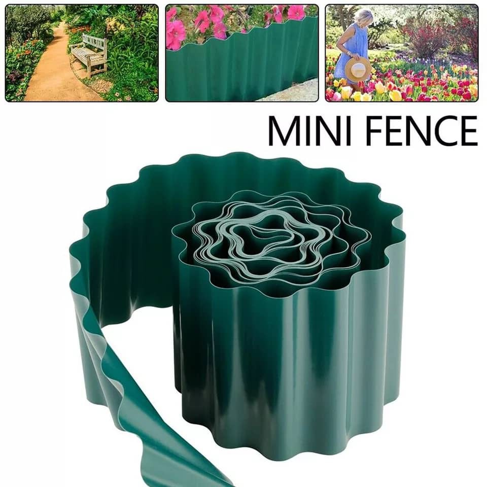 Plastic Grass Fence Roll Fence Ground Outdoor DIY Curved Border Lawn ...