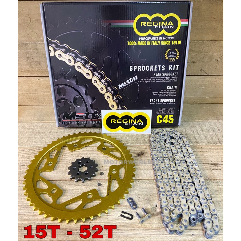 YAMAHA R15 MT15 V3 FULL SET REGINA CHAIN KIT / SPROCKET R15M R15 V3