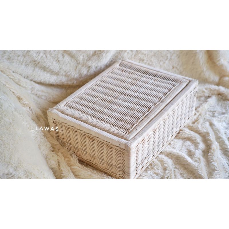 Rattan Wicker Storage Box Shopee Malaysia