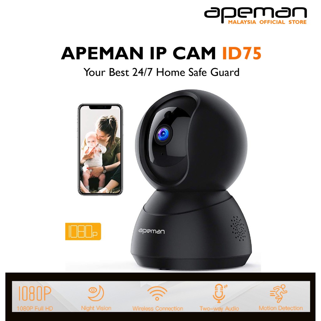 Apeman 1080p wlan ip hot sale kamera