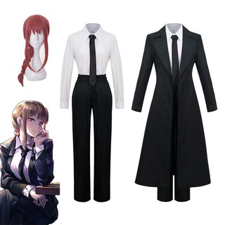  Anime Denji Cosplay Black Jacket Set Reze Cosplay Power Cosplay  Makima Cosplay Clothing Uniform with Wig : Clothing, Shoes & Jewelry
