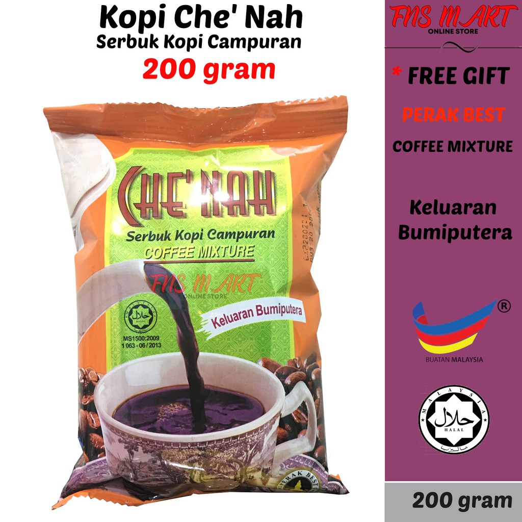 Kopi Che Nah Pek Oren 180g Serbuk Kopi Campuran Coffee Mixture | Shopee ...