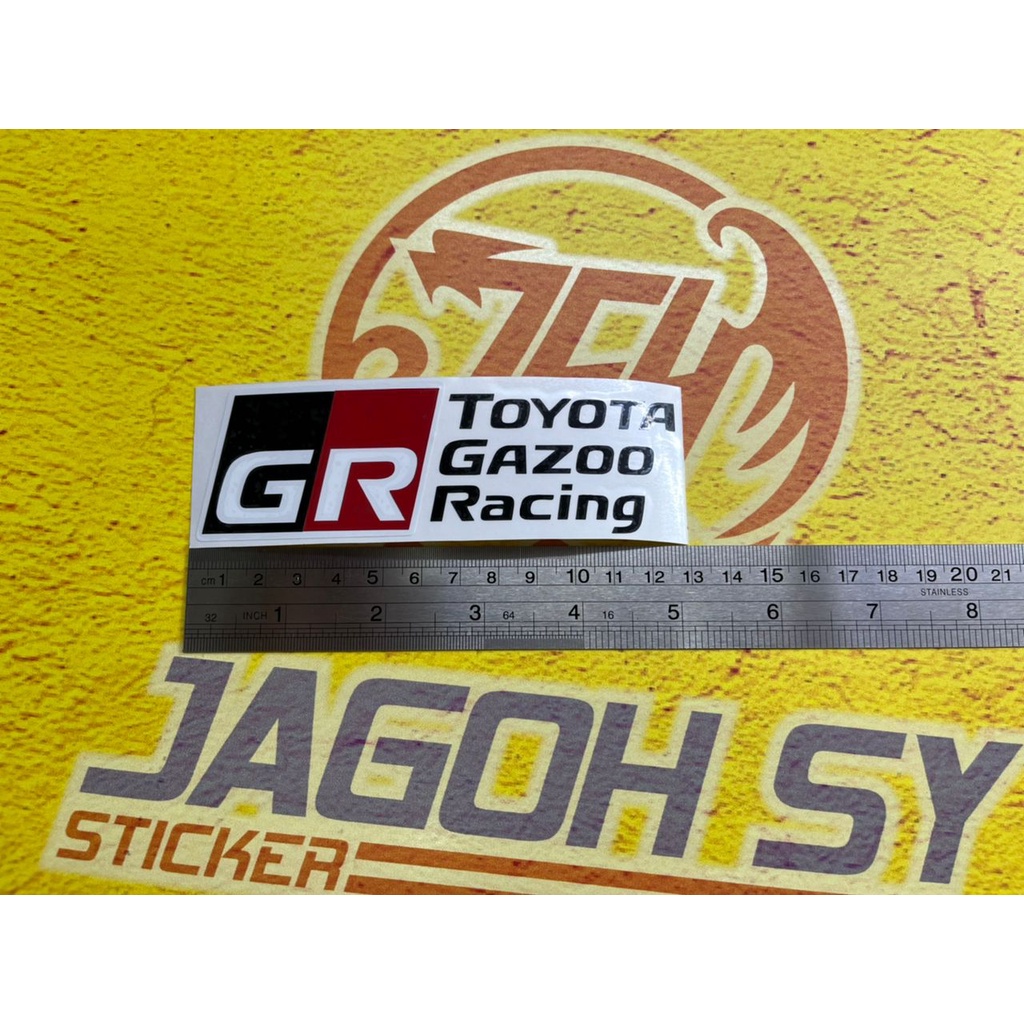 Sticker Toyota Gazoo Racing GR Sport【HIGH QUALITY】 Shopee Malaysia
