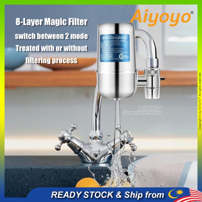 SY08 Kitchen Water Tap Filter Water Purifier Penapis Air Faucet Filter