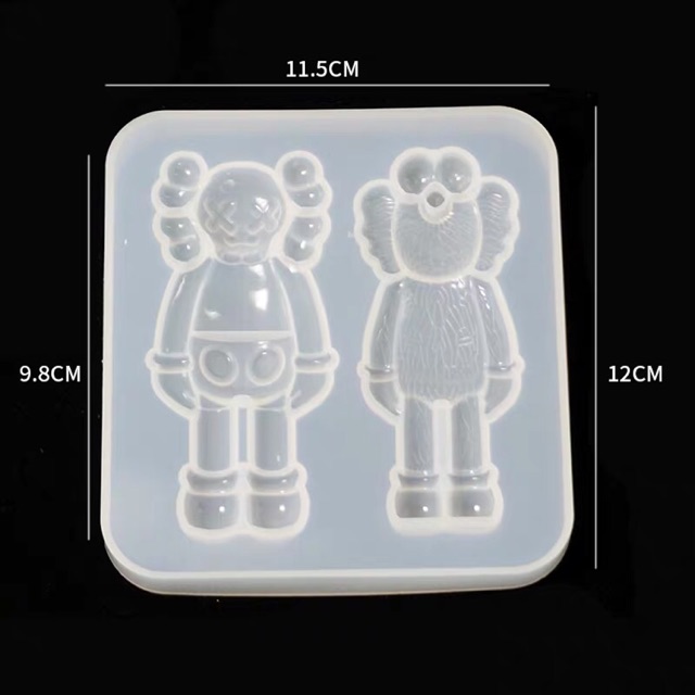 KAWS Metal/Soft Silicone/Hard Resin Necklace 2.1-2.7inch