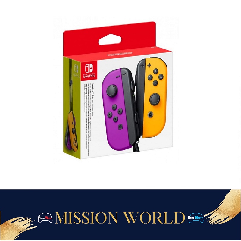 Joy-con pair neon newest purple / neon orange