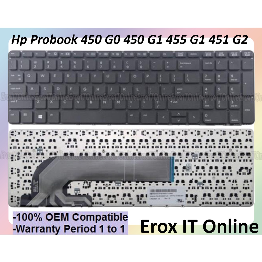 Hp Probook 450 G0 450 G1 450 G2 455 G1 455 G2 Series Laptop Keyboard Shopee Malaysia 4865