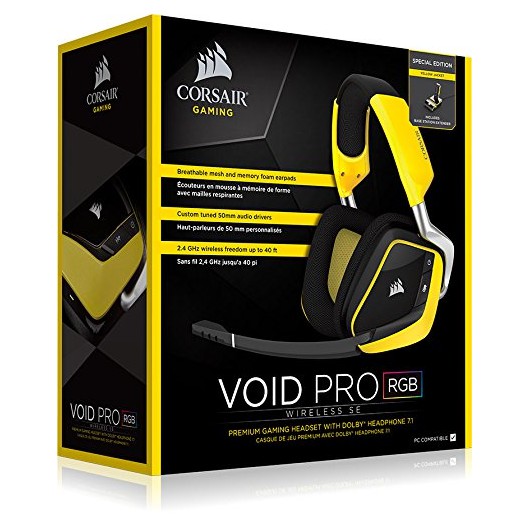 Corsair void pro 7.1 rgb wireless hot sale