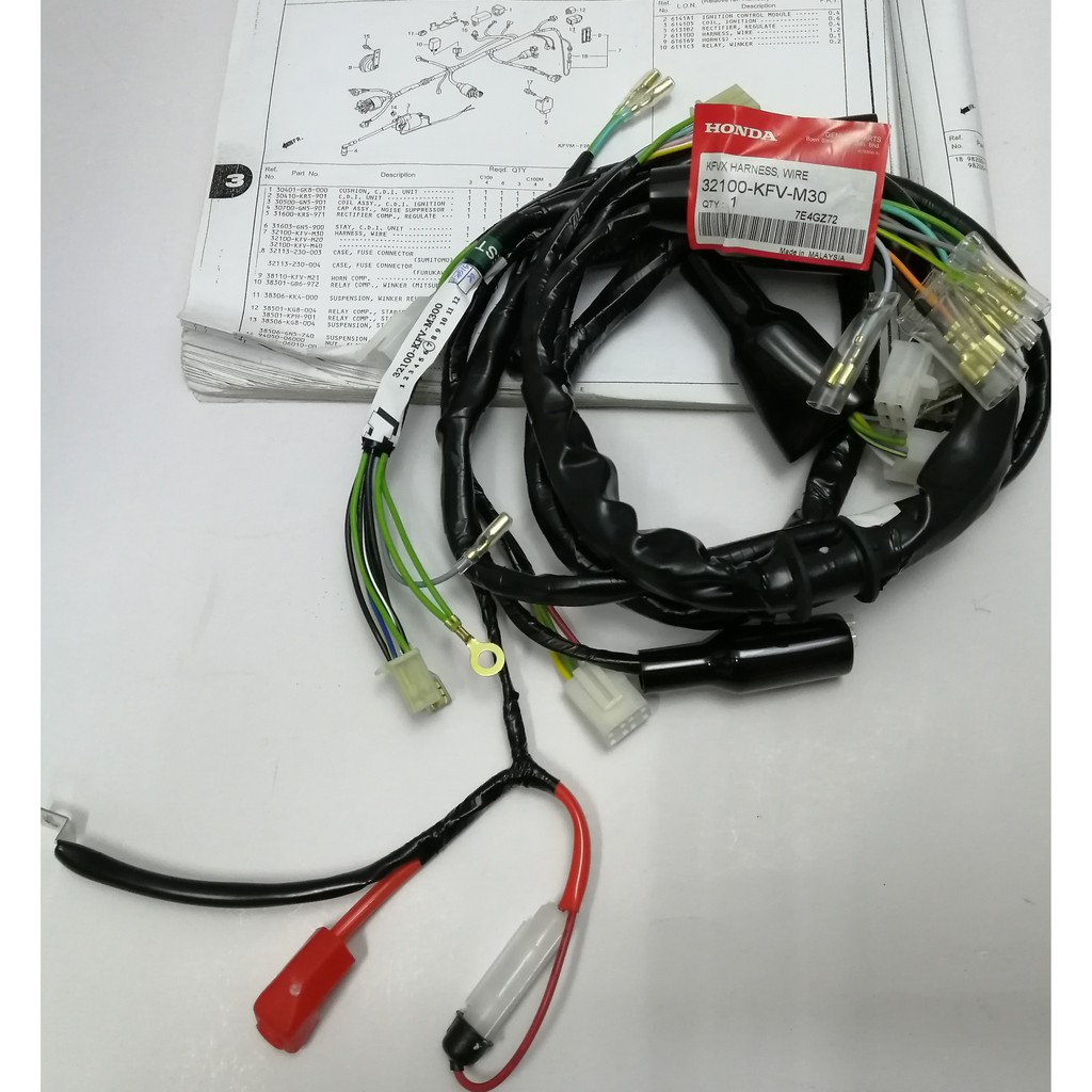 HONDA EX5 DREAM WIRING 100 ORIGINAL 32100 KFV M30 Shopee Malaysia