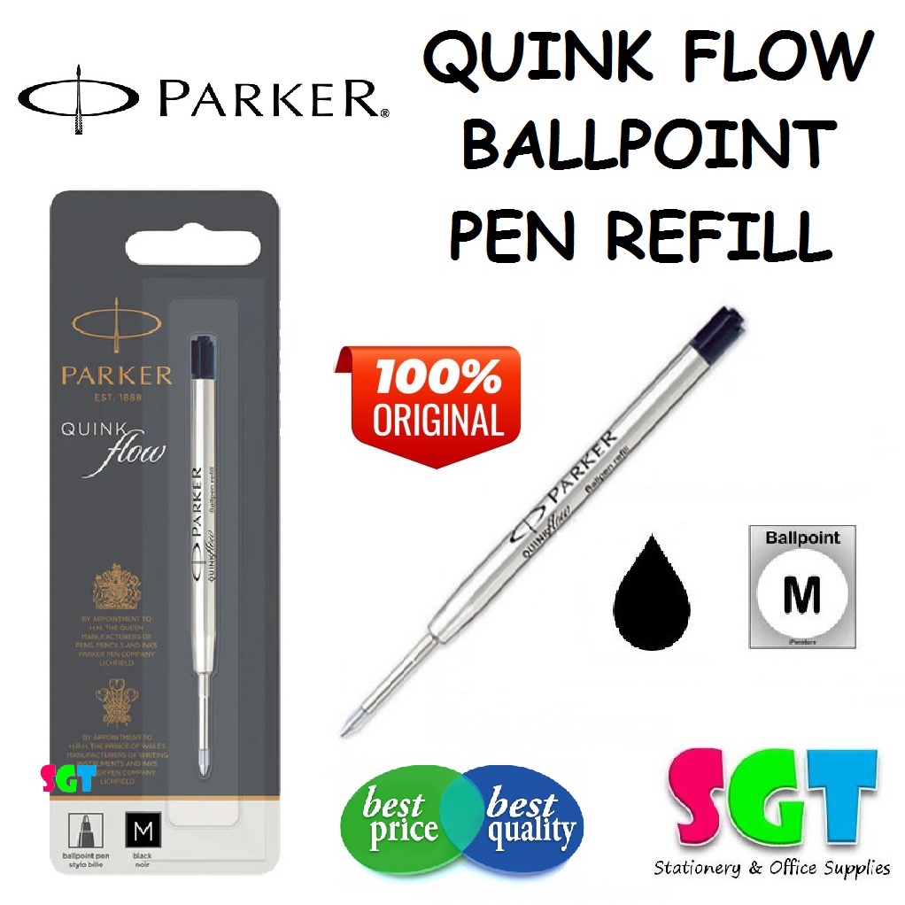 Parker Ball Pen Refill (M) 1.0mm Black [ 100 ORIGINAL ] 1 UNIT