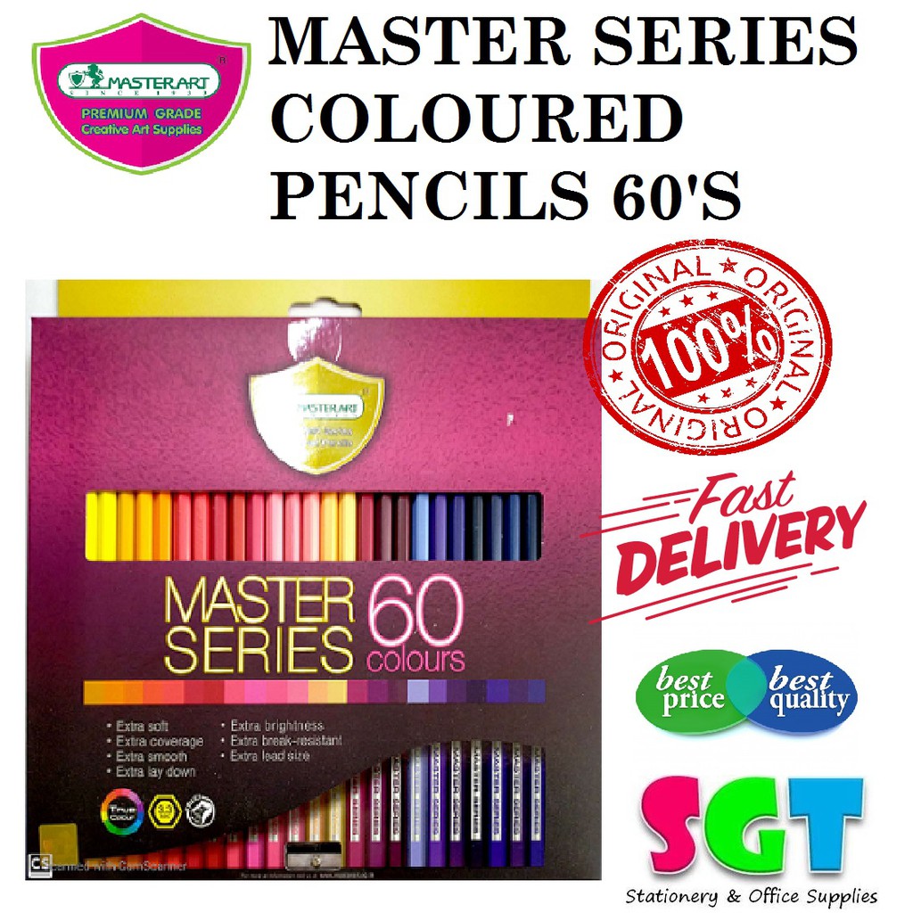 MASTER ART Master Series Coloured Pencils ( 60 Colours ) | Shopee Malaysia