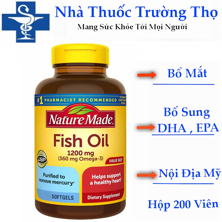 Nature Made Fish Oil Oral Oil 1200mg 360mg Omega3 200 Tablets Shopee Malaysia