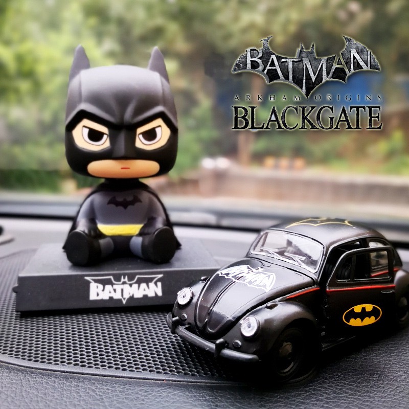 HOT NEW Superman Batman Car Dolls Head Shaking Model Car Ornaments ...