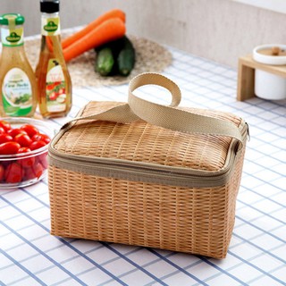 Lattice Lunch Bag for Women Isothermal Bag Zipper Packaged Food Thermal Bags  Thermo Pouch Kids Lunch Bag Refrigerator Bag - AliExpress