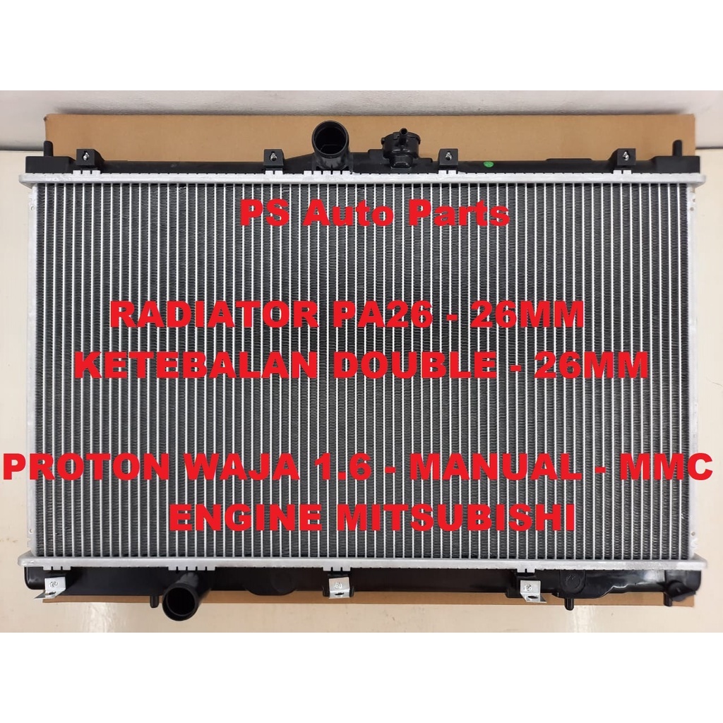 Radiator Proton Waja Manual Mitsubishi Engine Tangki Air Kereta ...