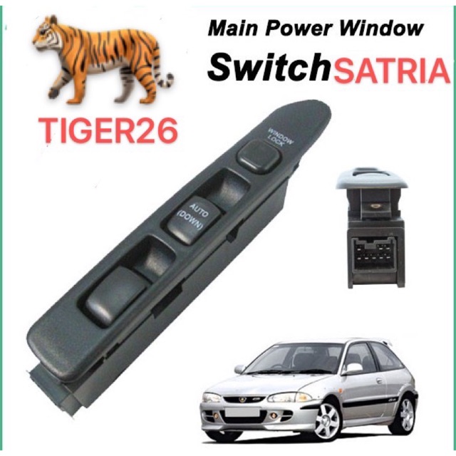 Proton Satria Arena Putra GOOD QUALITY Main Master Power Window Switch ...