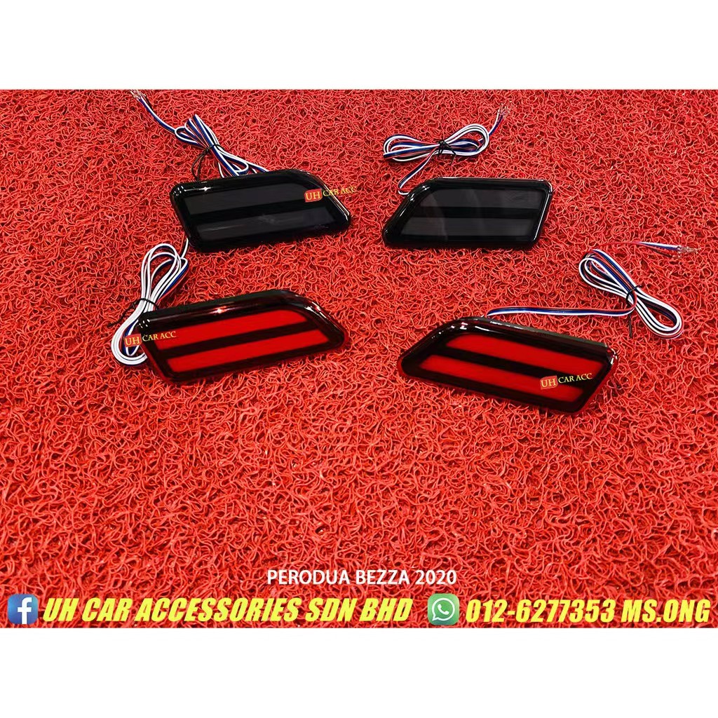 PERODUA ALZA 2022 V1 REAR BUMPER LED REFLECTOR LIGHT LIGHTS LAMP ...
