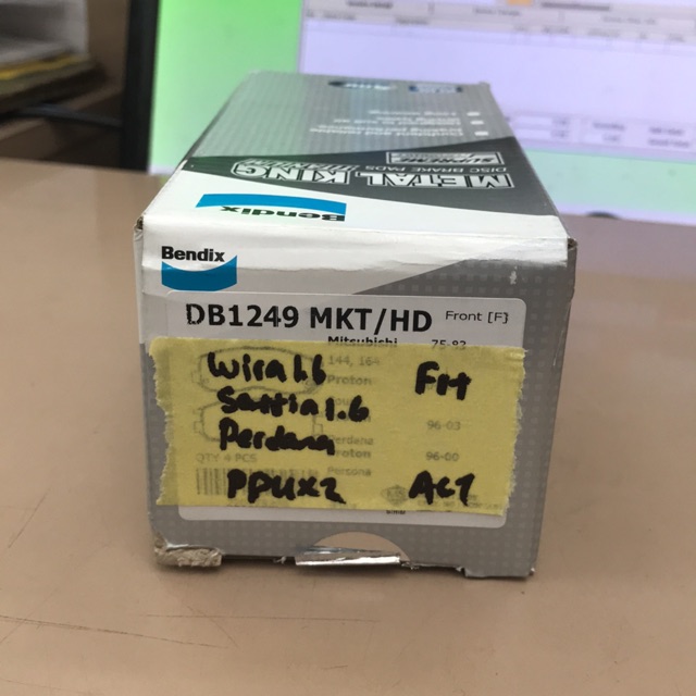 BENDIX METAL KING PROTON WIRA SATRIA PUTRA 1.6/1.8 PERDANA V6 FRONT ...