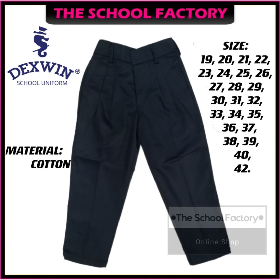 DEXWIN SELUAR PANJANG BERGETAH SEKOLAH RENDAH BIRU GELAP PRIMARY SCHOOL ...