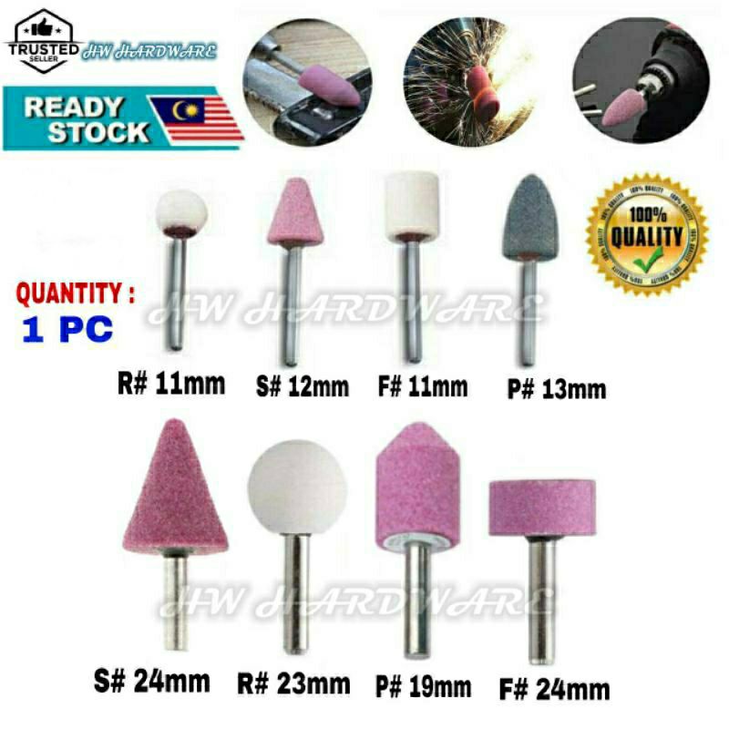 1 PCS Mounted Stones (⅛) / (¼) Shank Mounted Point Grinding Stone