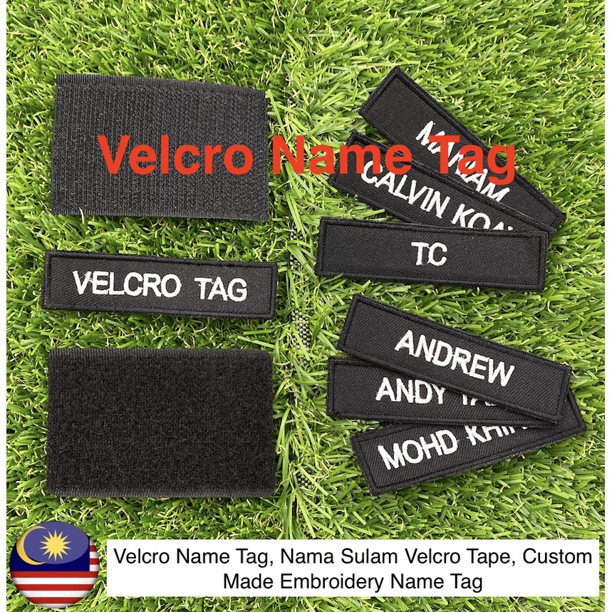 Custom Made Velcro Patch, Name Tag, Logo - Personalized Name & Logo ...