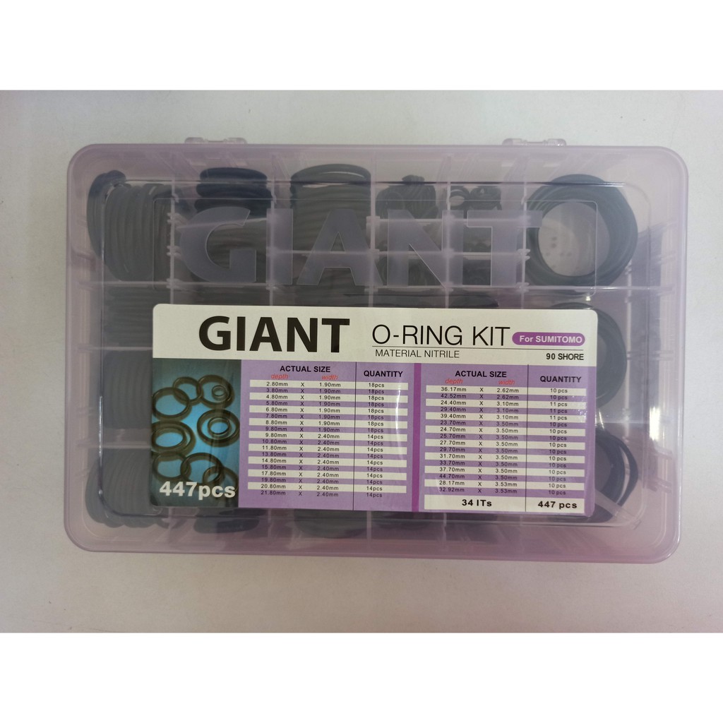 GIANT ORing Kit Box NBR90 HITACHI / CATERPILLAR / KOBELCO / KOMATSU