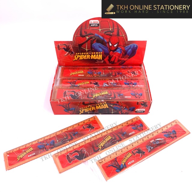 Spider-Man Ruler🕷15cm | Shopee Malaysia