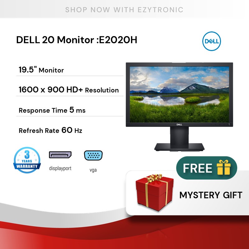 DELL E2020H DP×1・VGA×1 購入後1ヶ月 DELL E2020H DP×