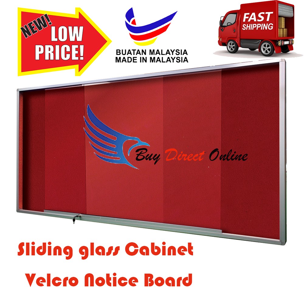 Sliding Glass Velcro Notice Board/Velcro Notice Board/Notice