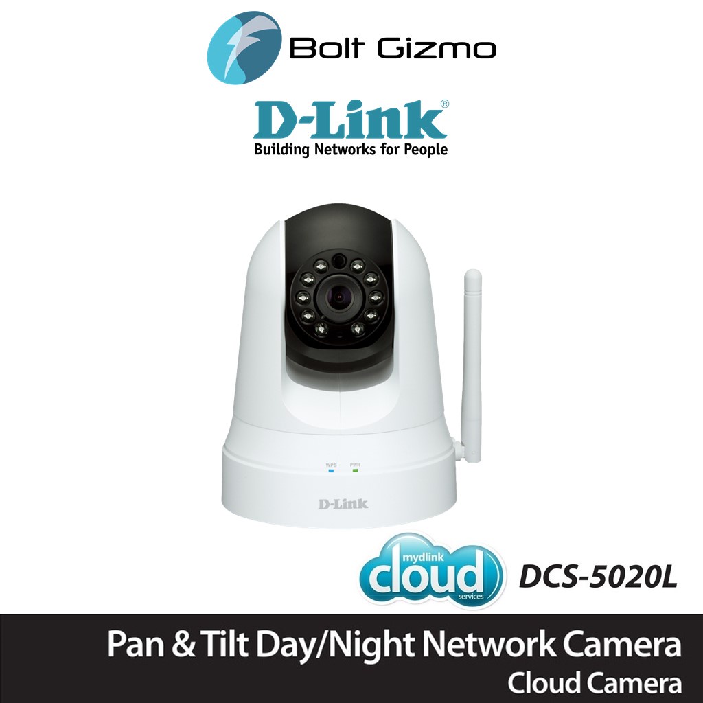 DLink DCS5020L Wireless N Day & Night Pan/Tilt Cloud Camera Shopee
