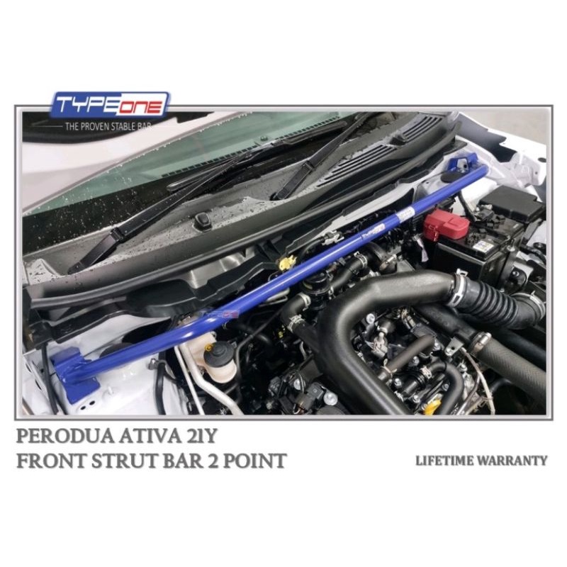 PERODUA ATIVA TYPEONE SAFETY BAR FRONT STRUCT BAR + REAR ANTI ROLL BAR ...