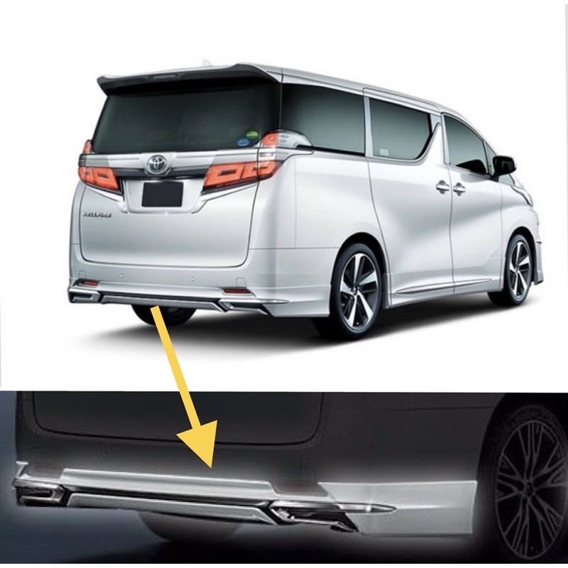 Toyota Vellfire Alphard Agh30 rear skirt normal body | Shopee Malaysia