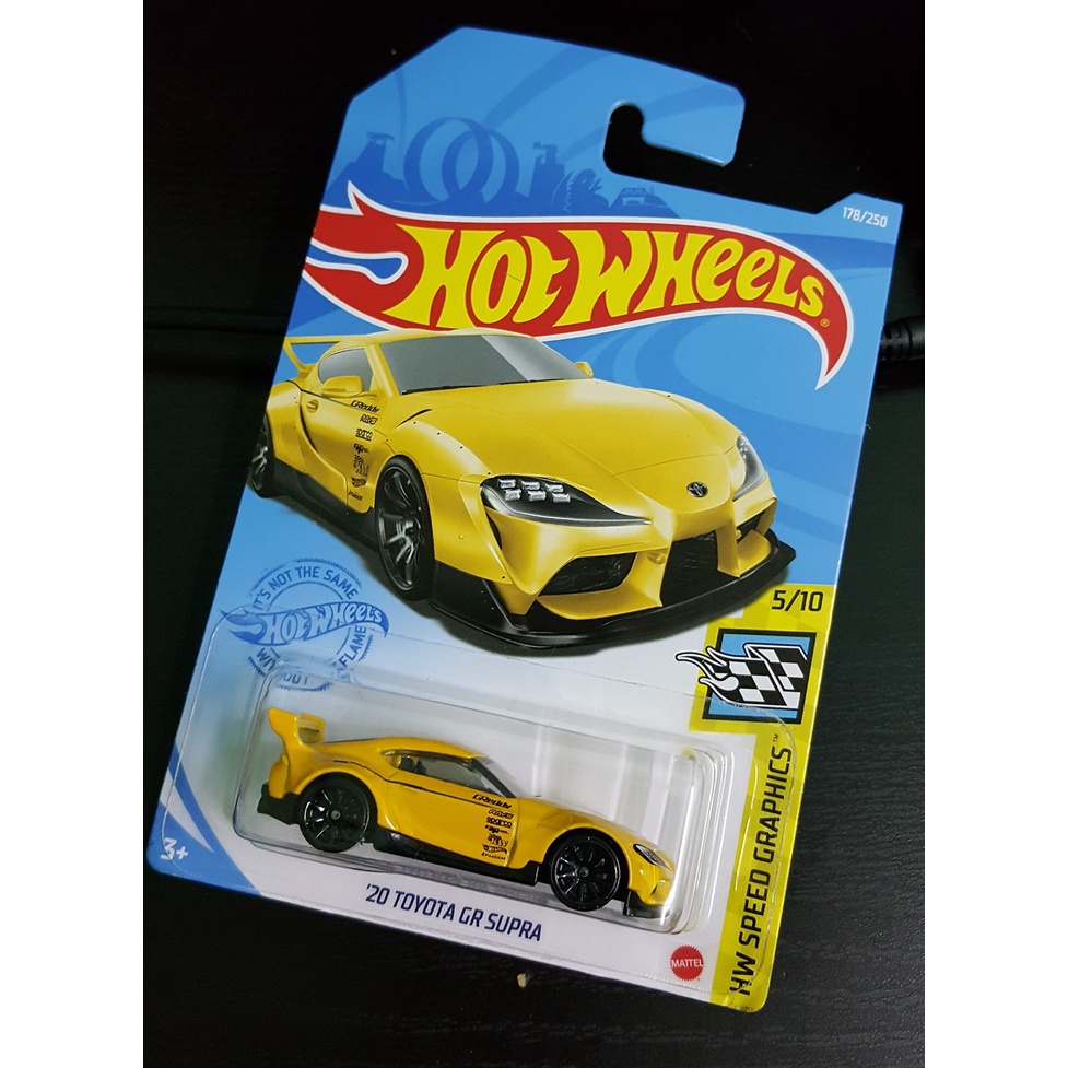 Hot Wheels '20 Toyota GR Supra Yellow HW SPEED GRAPHICS (#178/250 ...