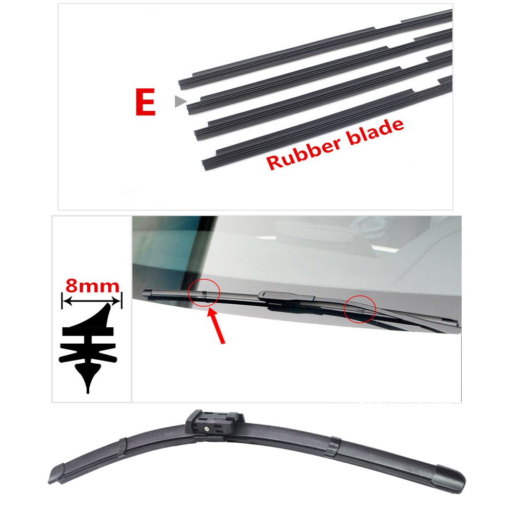 1Pcs Wiper Refill Replacement Rubber For TOYOTA BMW BENZ | Shopee Malaysia