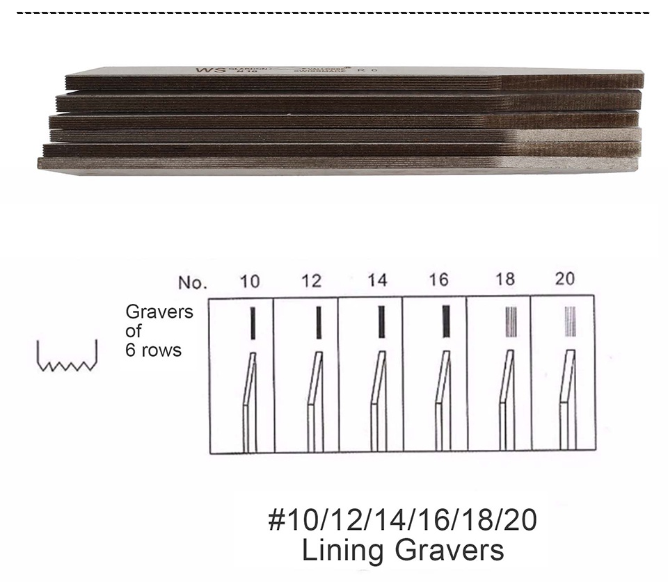 Carving Set Lining Gravers Wire Hooking Graver Jewelry Engraving Knife ...