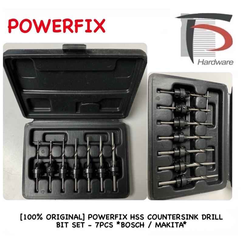 Bosch countersink best sale drill bit set